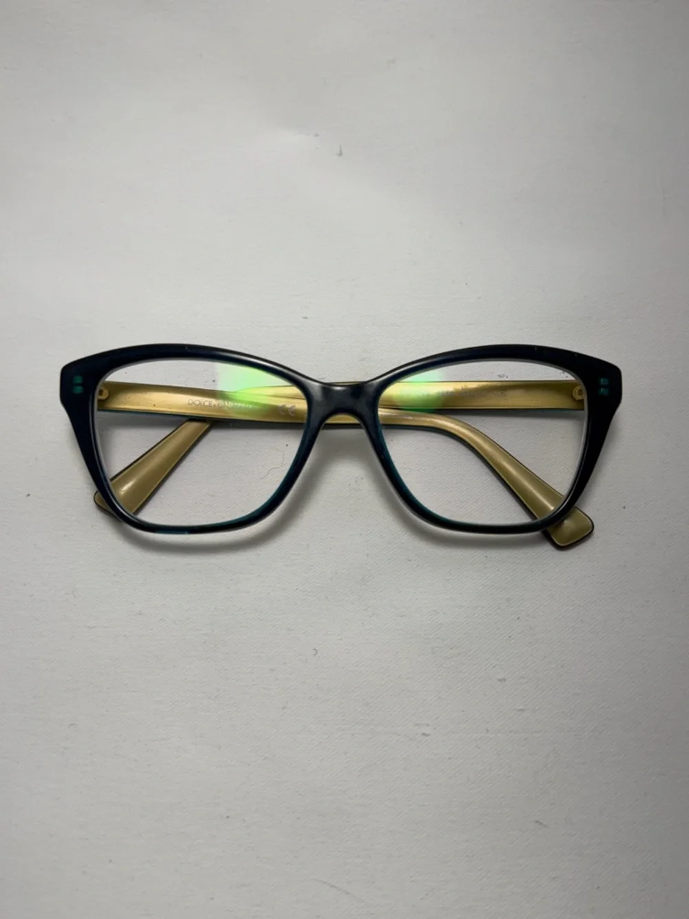 Dolce & Gabbana Green & Yellow Eyeglasses - Frames Only
